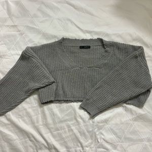 Fall cropped sweater